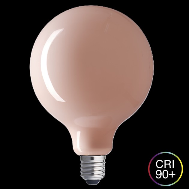SOFT COLOR blush pink glob 125mm E27 4W 1800K dimbar